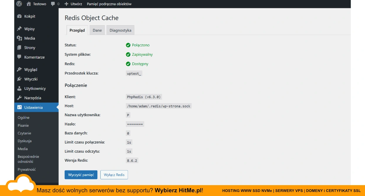wordpress redis