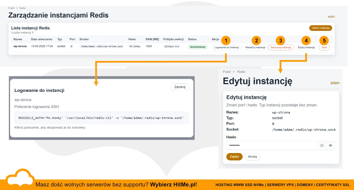 redis opcje