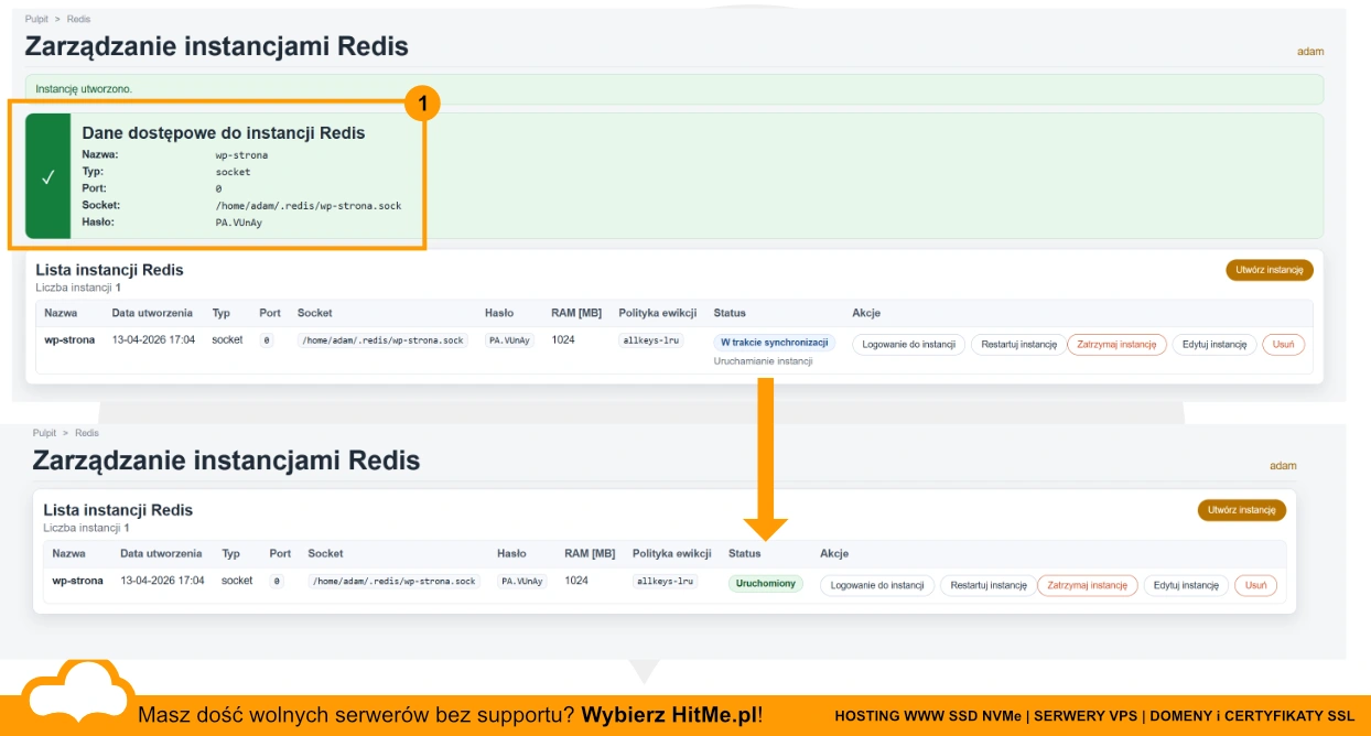 instancje redis