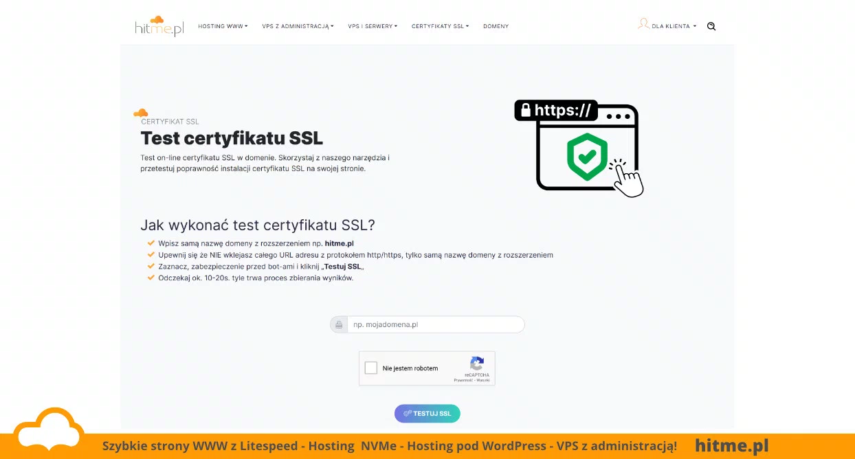 tester on-line certyfikatu ssl