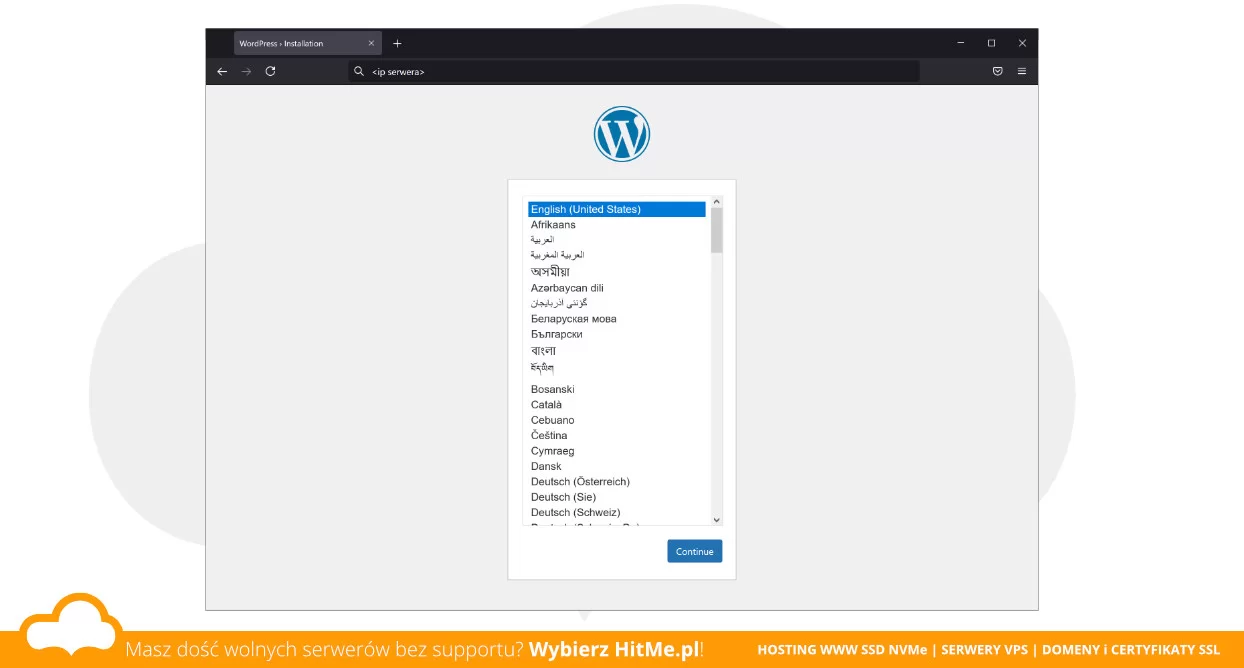 Instalacja Wordpress